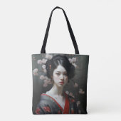 Tote Bag Belles fleurs de Geisha (Dos)