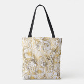 Tote Bag Belles fleurs dorées (Dos)