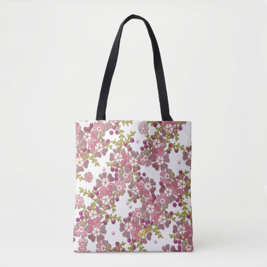 Tote Bag Belles fleurs en verre (Devant)