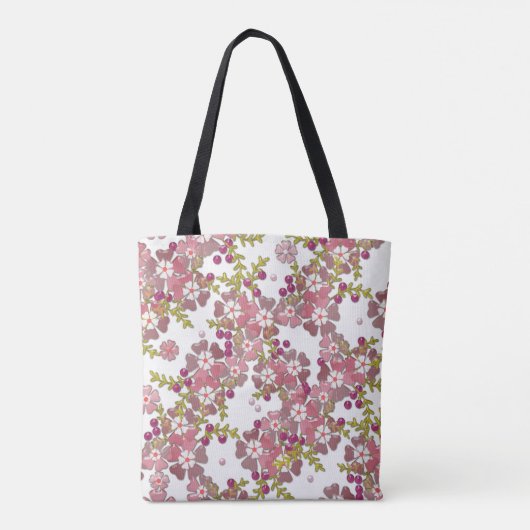 Tote Bag Belles fleurs en verre (Dos)