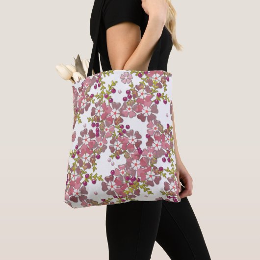 Tote Bag Belles fleurs en verre (De près)