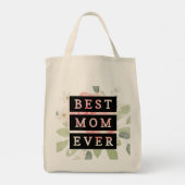 Tote Bag Belles fleurs pour maman l Meilleure maman jamais (Dos)