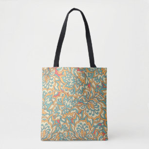 Tote Bag belles fleurs sans couture motif. floral vintage