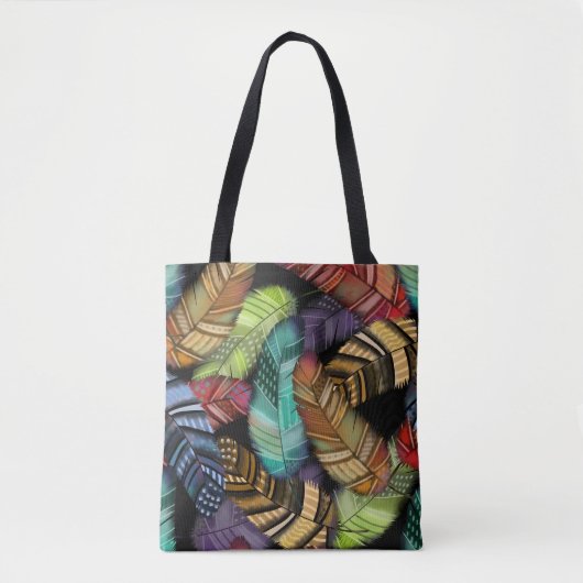 Tote Bag Belles plumes | Style Boho | Vous Customisez (Devant)