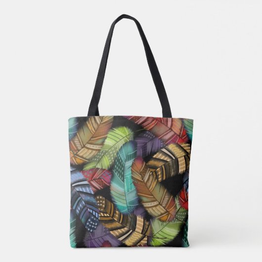 Tote Bag Belles plumes | Style Boho | Vous Customisez (Dos)
