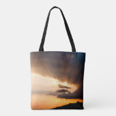 Tote Bag Belles rayons de soleil couchant d'espoir Citation (Dos)