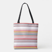 Tote Bag Belles rayures colorées modernes (Dos)