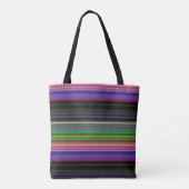 Tote Bag Belles rayures colorées rétro (Dos)