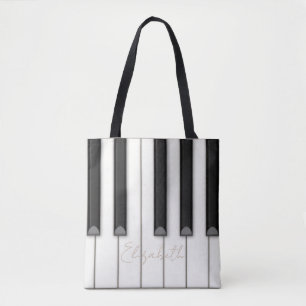 Tote Bag Belles touches de piano réalistes Musique personna