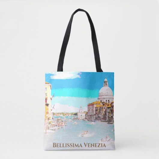 Tote Bag ** Bellissima - langue italienne Venise (Devant)