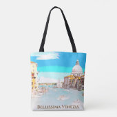 Tote Bag ** Bellissima - langue italienne Venise (Dos)