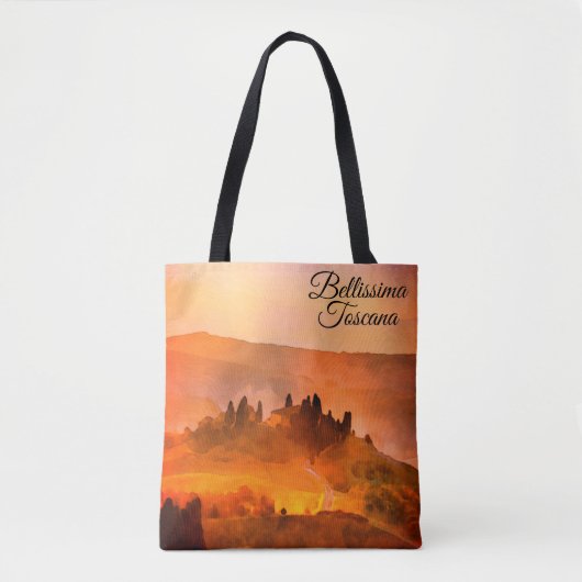 Tote Bag *~* Bellissima Toscane Langue italienne (Devant)