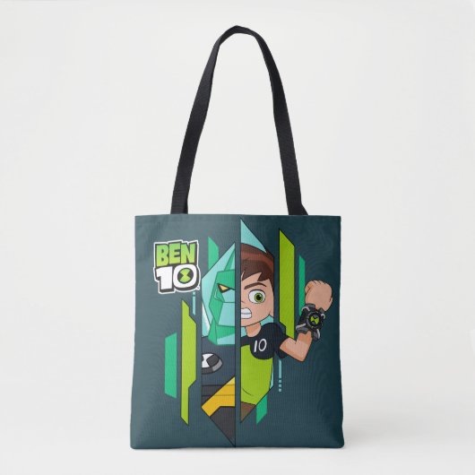 Tote Bag Ben 10 Transformation de l'ADN de Diamondhead (Devant)