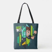 Tote Bag Ben 10 Transformation de l'ADN de Diamondhead (Dos)