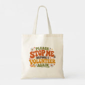 Tote Bag Bénévole drôle (Dos)