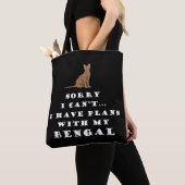 Tote Bag Bengale Chats Chat Cute Funny (De près)