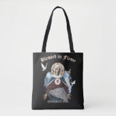 Tote Bag Béni dans la flamme - Design gothique (Devant)