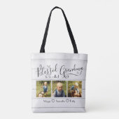 Tote Bag Béni d'être appelé grand-mère 3 Photo (Dos)