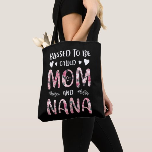 Tote Bag Béni D'Être Appelé Maman Et Nana (De près)