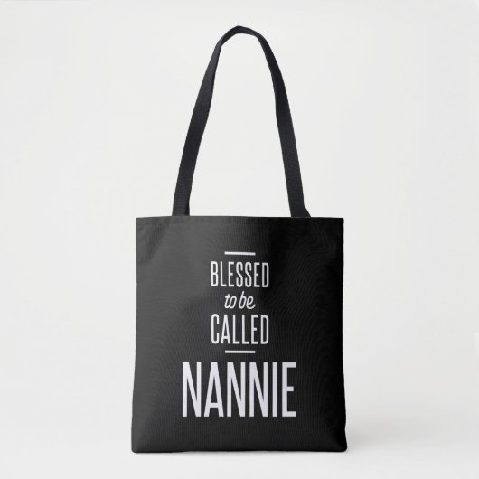Tote Bag Béni D'Être Appelé Nannie (Devant)