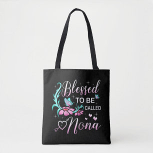 Tote Bag Béni D'Être Appelé Nonna Colorée Pour Grand-Mère