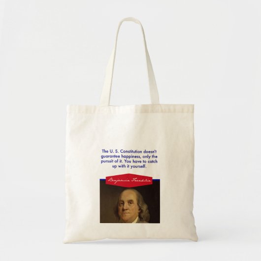 Tote Bag Benjamin Franklin Budget Fourre-tout (Devant)
