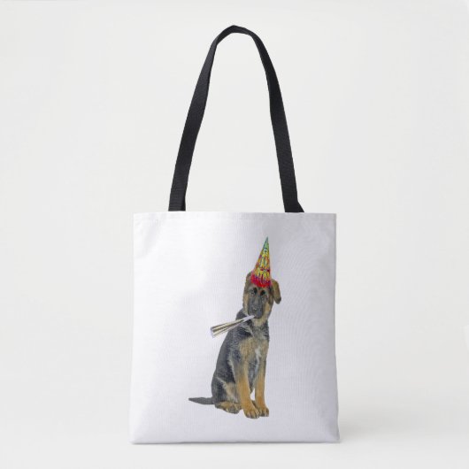 Tote Bag berger allemand Anniversaire (Devant)