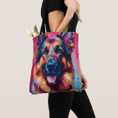 Tote Bag Berger allemand coloré (De près)