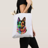 Tote Bag Berger allemand coloré (De près)