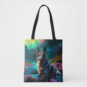 Tote Bag Berger allemand sur un monde Alien