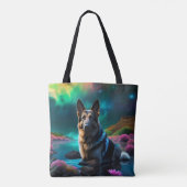 Tote Bag Berger allemand sur un monde Alien (Dos)