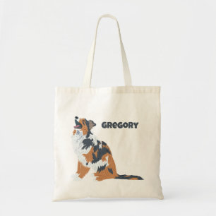 Tote Bag Berger australien Aussie Chien abotant