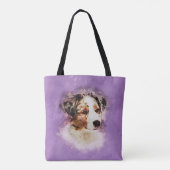 Tote Bag Berger australien - chiot australien (Dos)