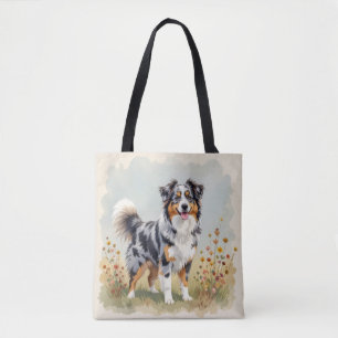 Tote Bag Berger Australien Merle Queue Longue