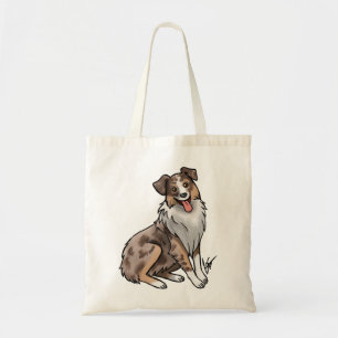 Tote Bag Berger australien - Merle rouge