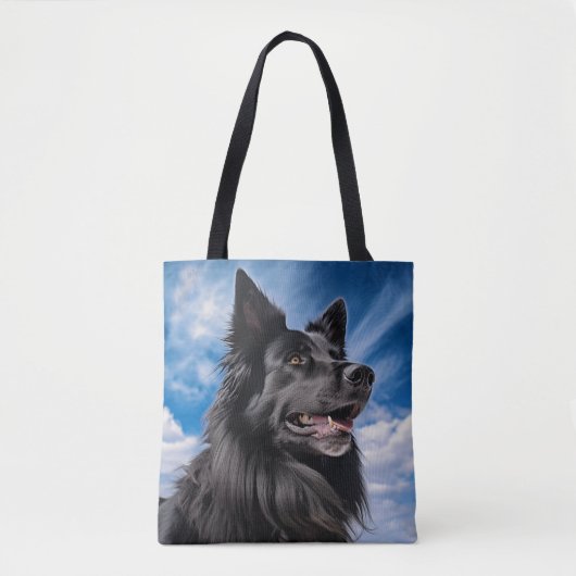 Tote Bag Berger belge Groenendael (Devant)
