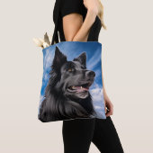 Tote Bag Berger belge Groenendael (De près)