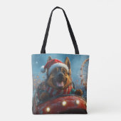 Tote Bag Berger belge Roller Dessous de verre Noël (Dos)