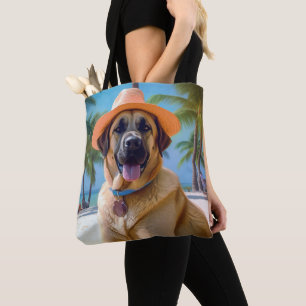 Tote Bag Berger d'Anatolie sur la plage, cadeau d'été pour
