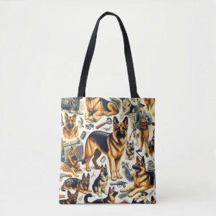 Tote Bag Berger vintage allemand sans couture
