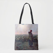 Tote Bag Bergère avec son troupeau, Jean-François Millet (Devant)
