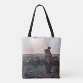Tote Bag Bergère avec son troupeau, Jean-François Millet (Dos)