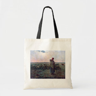 Tote Bag Bergère avec son troupeau, Jean-François Millet