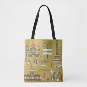 Tote Bag Berlin, Illustration Monumentale.