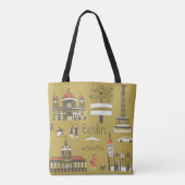 Tote Bag Berlin, Illustration Monumentale. (Dos)