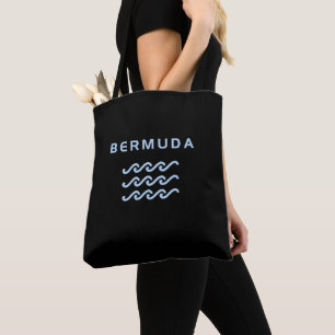 Tote Bag Bermudes Triple Ocean Waves Couleur foncée