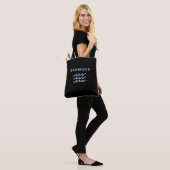 Tote Bag Bermudes Triple Ocean Waves Couleur foncée (Sur le modèle)