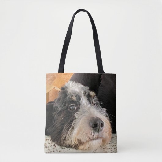 Tote Bag Bernedoodle adorable (Devant)