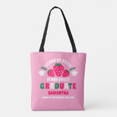 Tote Bag Berry fraise Douce Graduation (Dos)