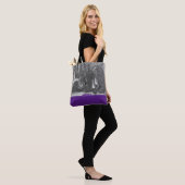 Tote Bag Berry&Grey, Abstract Art (Sur le modèle)